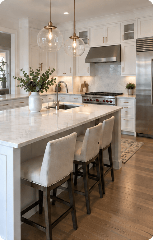 Kitchen after cleaning