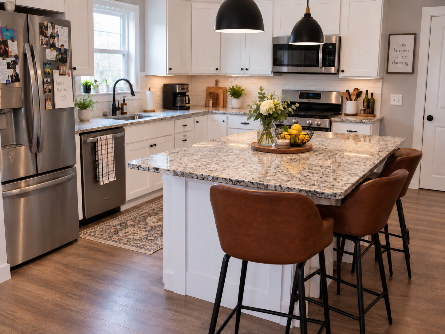 Clean kitchen after professional cleaning
